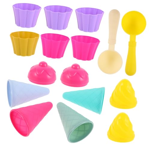 KONTONTY 3Er-Set Teiliges Sandspielzeug Eiscreme Eiswaffeln Eislöffel für Strandspielzeug Sandform Strand und Outdoor Spielspaß KONTONTY 3Er-Set Teiliges Sandspielzeug Eiscreme Eiswaffeln Eislöffel für Strandspielzeug Sandform Strand und Outdoor Spielspaß von KONTONTY