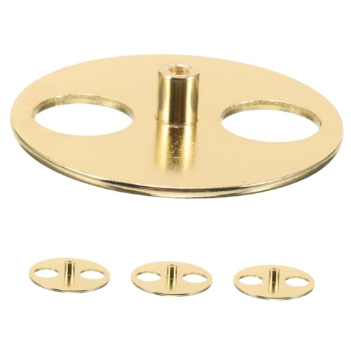 KONTONTY 4 Stück Box Spieluhr Plattenspieler Basis Wicklung Wickelschlüssel Basis Ersatz DIY Wickler Ersatzteile Wickelschlüssel Ersatz Metall Golden von KONTONTY