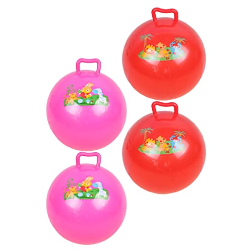 KONTONTY 4 Stück Den Ball Klopfen Bildungsbälle Springender Ball Aufblasbarer Hopfenball Kugelkugel Für Cartoon-Muster-Ball Hüpfball -Cartoon-Ball PVC von KONTONTY