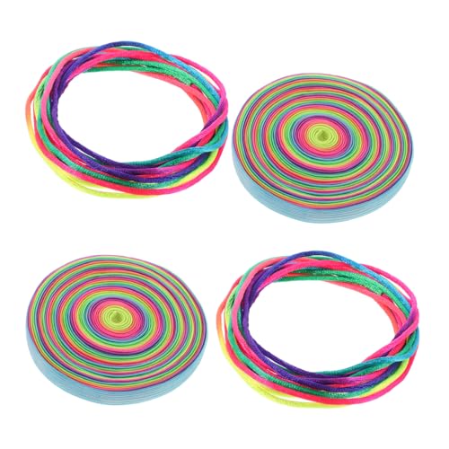 KONTONTY 4 Stück Elastisches Springgummiband Chinesisches Fingerseil Chinesisches elastisches Springseil Trainingssegel gummiseil Springseile für Fitness Outdoor-Springseil Sprungseil von KONTONTY