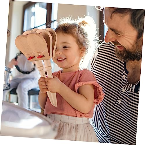 KONTONTY 4 Stück Holz Kastagnetten Teilig Tragbare Orff Percussion Instrumente aus Langlebigem Holz Klarer für Musikunterricht Anfänger und Musikalische Früherziehung KONTONTY 4 Stück Holz Kastagnetten Teilig Tragbare Orff Percussion Instrumente aus Langlebigem Holz Klarer für Musikunterricht Anfänger und Musikalische Früherziehung von KONTONTY