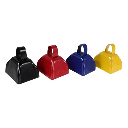 KONTONTY 4 Stück Kuhglocke Handglocke Cowbells für Ereignisse Kuhbells für die Menge jubeln Cowbells für Baseball Noisemaker Glocken für Partys Feierlichkeiten Noisemaker Glocken KONTONTY 4 Stück Kuhglocke Handglocke Cowbells für Ereignisse Kuhbells für die Menge jubeln Cowbells für Baseball Noisemaker Glocken für Partys Feierlichkeiten Noisemaker Glocken von KONTONTY