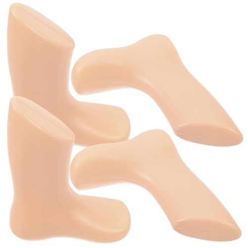 KONTONTY 4 Stück Modellfüße für Zubehör Knöchel Beine Rüschensocken Laufsocken schaufensterpuppe maneküre- Set Shoe Display maniquin Füße Socken Modell Kunst Mannequin Figur Plastik von KONTONTY