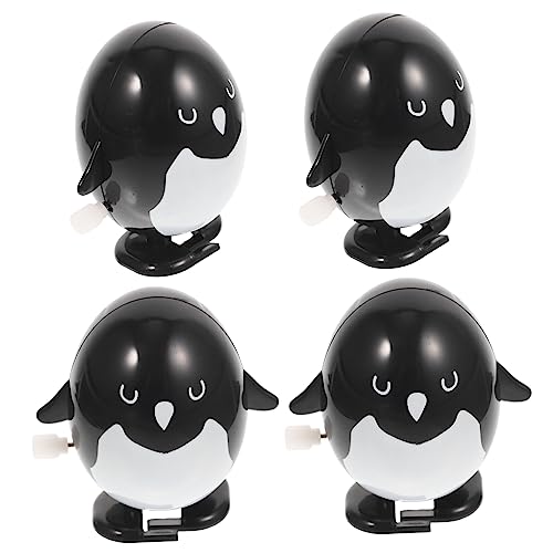 KONTONTY 4 Stück Pinguin- adventsgeschenke funnytoys lustig Springendes Funny Presents Halloween- Desktop- zum Aufziehen Plastik von KONTONTY