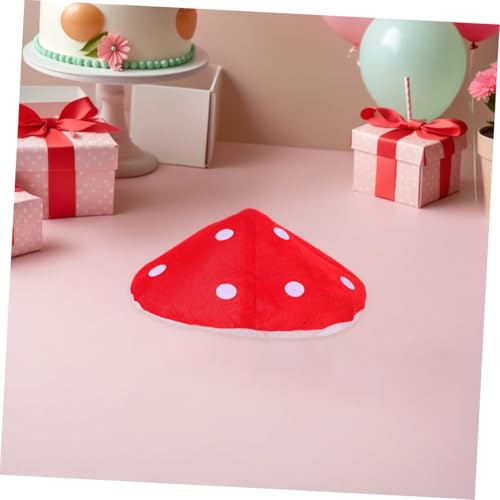 KONTONTY 4 Stück Rote Pilzhüte mit Weißen Punkten Leichter Bequemer Kopfschmuck für Innendurchmesser für Kostüm Geburtstagsparty und Cosplay KONTONTY 4 Stück Rote Pilzhüte mit Weißen Punkten Leichter Bequemer Kopfschmuck für Innendurchmesser für Kostüm Geburtstagsparty und Cosplay von KONTONTY