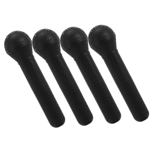 KONTONTY 4 Stück Spielmikrofon Realistisches Mikrofon Requisite Rollenspiel Mikrofon Karaoke Performance Modell Retro Journalisten Requisite Rollenspiel KONTONTY 4 Stück Spielmikrofon Realistisches Mikrofon Requisite Rollenspiel Mikrofon Karaoke Performance Modell Retro Journalisten Requisite Rollenspiel von KONTONTY