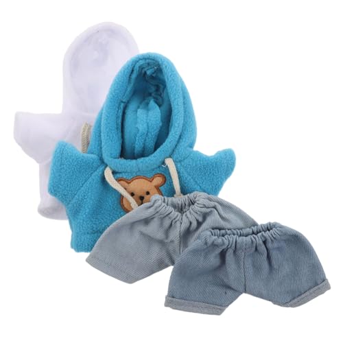 KONTONTY 4 Stück Teiliges Bärenkleidungsset für Plüschtiere Weiche Baumwoll-Hoodies und Jeans Passgenaues Outfit für Stofftiere Niedliche DIY-Kleidung für Plüschbären und Kuschelpuppen KONTONTY 4 Stück Teiliges Bärenkleidungsset für Plüschtiere Weiche Baumwoll-Hoodies und Jeans Passgenaues Outfit für Stofftiere Niedliche DIY-Kleidung für Plüschbären und Kuschelpuppen von KONTONTY