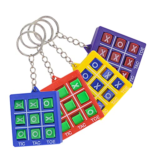 KONTONTY Schlüsselanhänger Spiel Kinder 4 Stück Toe- Schachanhänger Zum Aufhängen Tragbares Schachspielzeug Schachspielzeug Schlüsselanhänger Schachspiel Schlüsselanhänger Rucksack-Charms von KONTONTY