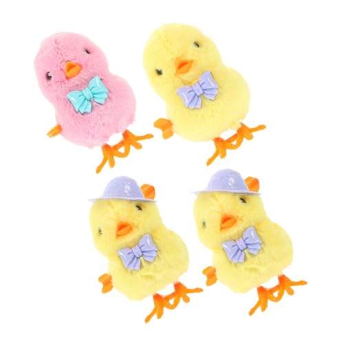 KONTONTY up Chickens Fuzzy Chicks Osterkorbfüller Aufziehspielzeug Neuheit Spielzeug Huhn Spielzeug Baby Spielzeug von KONTONTY