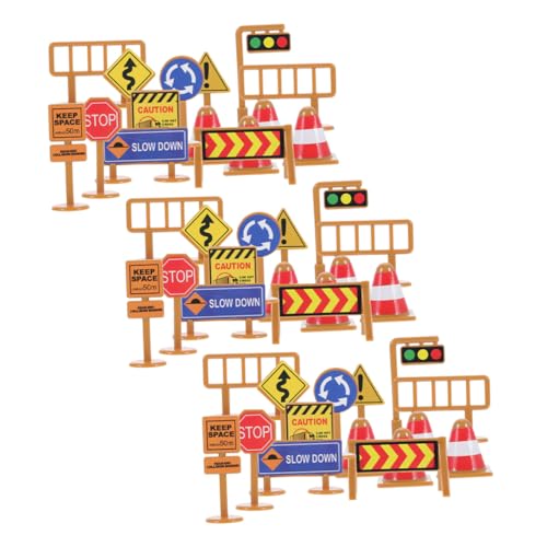 KONTONTY 45 Stück Teiliges Verkehrsschilder-spielset für Realistische Mini-verkehrszeichen aus Kunststoff Interaktives Lernspielzeug zur Verkehrssicherheit Fördert Kognitive und Motorische KONTONTY 45 Stück Teiliges Verkehrsschilder-spielset für Realistische Mini-verkehrszeichen aus Kunststoff Interaktives Lernspielzeug zur Verkehrssicherheit Fördert Kognitive und Motorische von KONTONTY