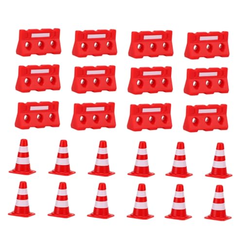 KONTONTY 48 Stück Teiliges Verkehrsleitkegel Spielset aus Kunststoff Realistische Mini straßensperren und Leitkegel in Rot Robustes Simulation für Draußen und Innen Lern Geschenkset KONTONTY 48 Stück Teiliges Verkehrsleitkegel Spielset aus Kunststoff Realistische Mini straßensperren und Leitkegel in Rot Robustes Simulation für Draußen und Innen Lern Geschenkset von KONTONTY