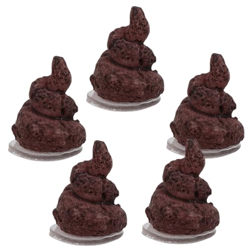 KONTONTY 5 Stück Simulation Poop Realistischer Poop Party Poop Spiel Fake Poop Süßer Poop Streich Poop Streich Spiel Poop Wurfspiel Realistischer Gefälschter Poop Realistischer Poop von KONTONTY