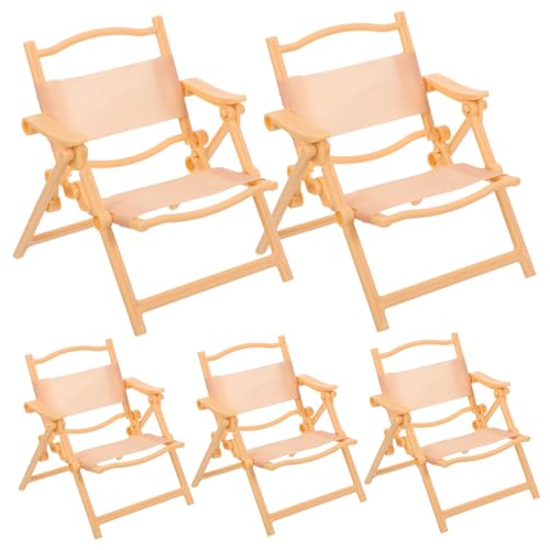 KONTONTY 5 Stück Teiliges Miniatur Faltbare Strandliegen für Puppenhaus Vielseitig Kompatibel Einfach Faltbar für Camping Strandspiel-szenen Kreatives Rollenspiel KONTONTY 5 Stück Teiliges Miniatur Faltbare Strandliegen für Puppenhaus Vielseitig Kompatibel Einfach Faltbar für Camping Strandspiel-szenen Kreatives Rollenspiel von KONTONTY