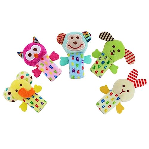 KONTONTY 5 Teiliges Set Aus üsch Tier Handpuppen Interaktives Fingerpuppenspielzeug Für Kleinkinder Ideal Für Geschichtenerzählen Und Kreative Spielzeiten von KONTONTY