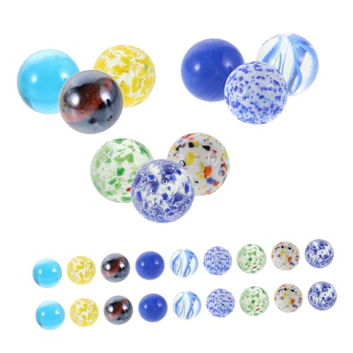 KONTONTY 50 Stück Bunte Glasmurmeln Vielseitig für Murmelspiele Murmelbahn und DIY Dekoration Farbenfrohe Murmeln für Familienunterhaltung und Kreative Bastelprojekte KONTONTY 50 Stück Bunte Glasmurmeln Vielseitig für Murmelspiele Murmelbahn und DIY Dekoration Farbenfrohe Murmeln für Familienunterhaltung und Kreative Bastelprojekte von KONTONTY