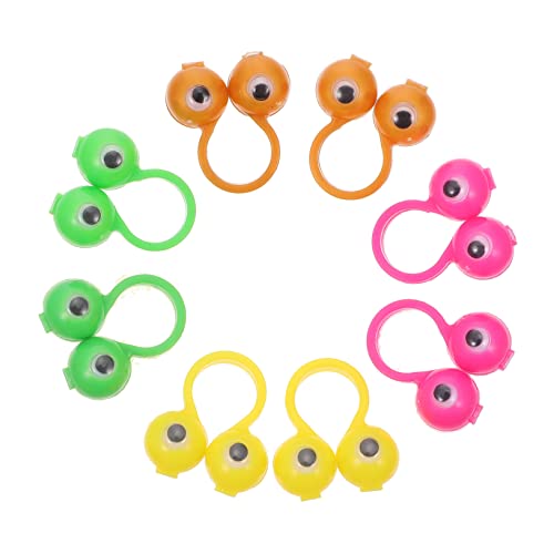 KONTONTY 50 Stück Fingeraktivitätsring Kinderparty-Fingerspielzeug lustiges Fingerspielzeug Spielzeug für Kinder kinderspielzeug Kid Toys neuartiges Fingerspielzeug Fingerringpuppen Plastik von KONTONTY