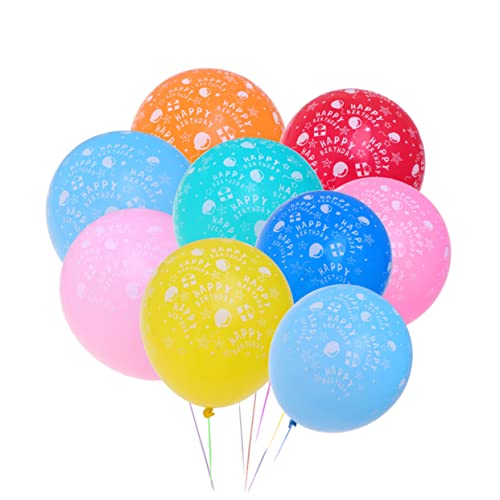 KONTONTY Happy Birthday Druckballons Personalisierte Werbeballons Für Partys Und Feiern Party Zubehör Für Geburtstagsfeiern Und Jubiläen von KONTONTY