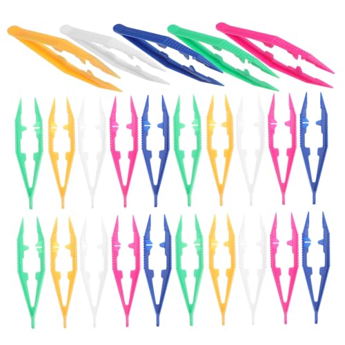 KONTONTY 50 Stück Teiliges Kunststoffpinzetten Farben Leichte Feine Bastelzangen für Perlen DIY Projekte Präzise Handhabung Kindgerechtes Vielseitiges Werkzeug für Kreatives Basteln KONTONTY 50 Stück Teiliges Kunststoffpinzetten Farben Leichte Feine Bastelzangen für Perlen DIY Projekte Präzise Handhabung Kindgerechtes Vielseitiges Werkzeug für Kreatives Basteln von KONTONTY