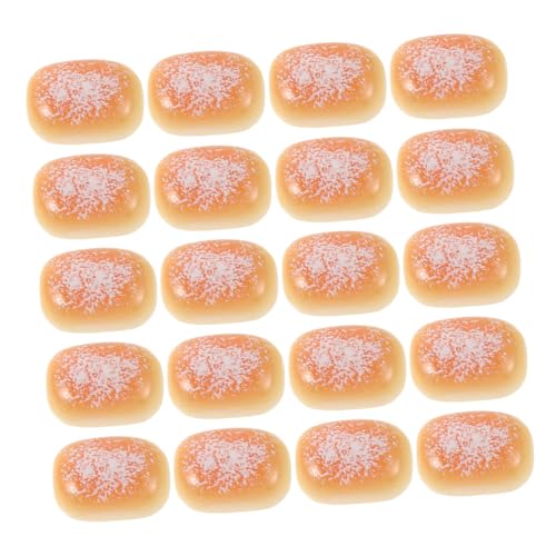 KONTONTY 50 Stück Teiliges Miniatur-Brot-deko Resin Realistische Kokosbrot-Optik Vielseitig für DIY Kuchen Küchendekoration für Puppenhaus und Miniatur-küchenaccessoires KONTONTY 50 Stück Teiliges Miniatur-Brot-deko Resin Realistische Kokosbrot-Optik Vielseitig für DIY Kuchen Küchendekoration für Puppenhaus und Miniatur-küchenaccessoires von KONTONTY