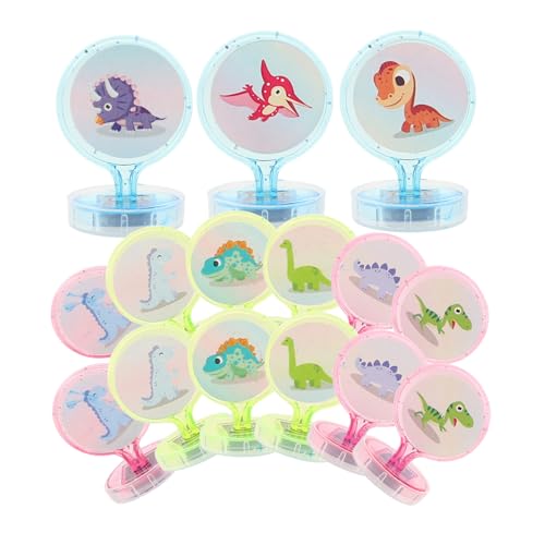 KONTONTY 50 Stück Tierrobbe für Kinderstempel Partygeschenke Tierstempel Party- -Stempel Dinosaurier Goodie Bags zum Kindergeburtstag Plastik von KONTONTY