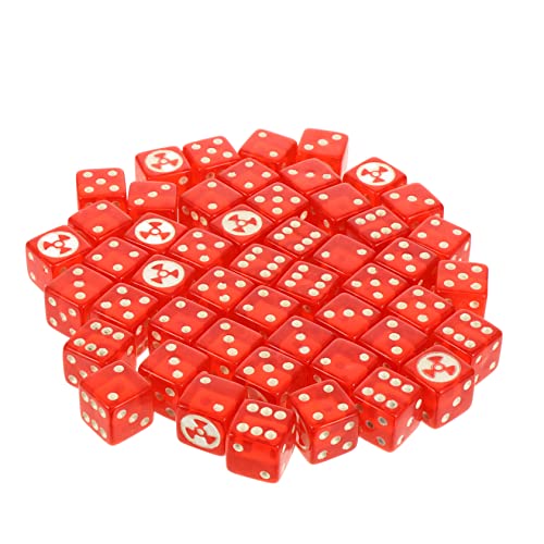 KONTONTY 50 Stücke Funny Point Würfel Kreative Puzzle Dice Spielzeug Kinder Würfel DIY Spiel Zubehör von KONTONTY