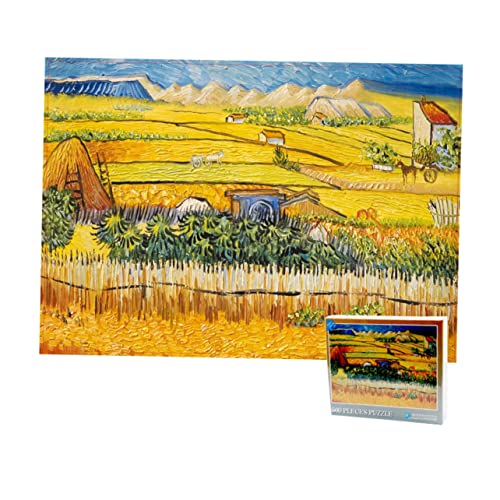 KONTONTY Puzzle Puzzle Für Erwachsene Jungen Und Mädchen 500pc Papierpuzzle Das Felddorf Lernspaß Zusammenbauen von KONTONTY