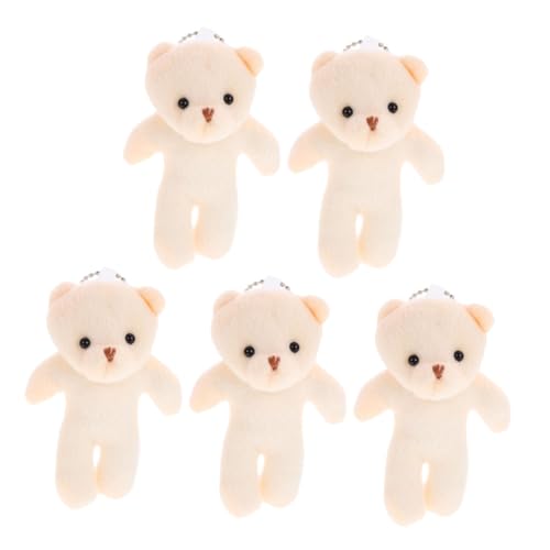 KONTONTY 5St Teddybär- Plüschbärenspielzeug kleine Bärenpuppe Geburtstagsgeschenk bär Spielzeug süße Geldbörse Schlüsselbund kleine Bärenspielzeuge verschleißfeste kleine Bären von KONTONTY