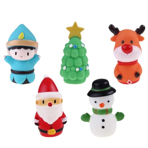 KONTONTY 5St Weihnachts- für kinderspielzeug fingerpuppen-Set lustig Kid Toys Babyspielzeug Fingerpuppe weiches Gummi von KONTONTY