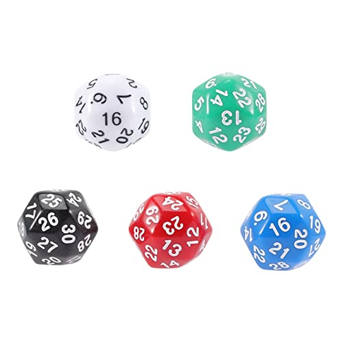 KONTONTY 5St Zahlenwürfel Party zubehör Party Accessoires dice Set für Partys Sequenz Brettspiel Kartenspiele Requisiten für Brettspiele Requisiten für Würfelspiele Acryl von KONTONTY