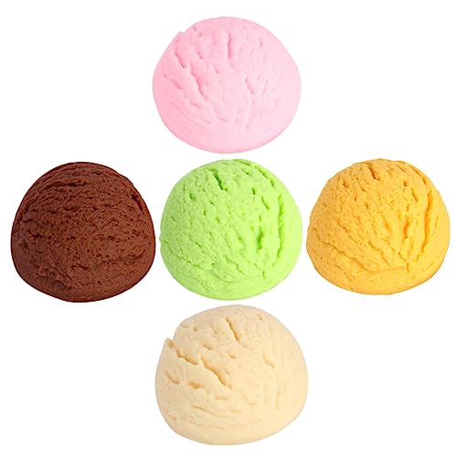 KONTONTY 5 Stück Künstliche Eiscreme-Ornamente Simulierte Dessertdekoration Foto-Requisiten Für Home Und Stage KONTONTY 5 Stück Künstliche Eiscreme-Ornamente Simulierte Dessertdekoration Foto-Requisiten Für Home Und Stage von KONTONTY