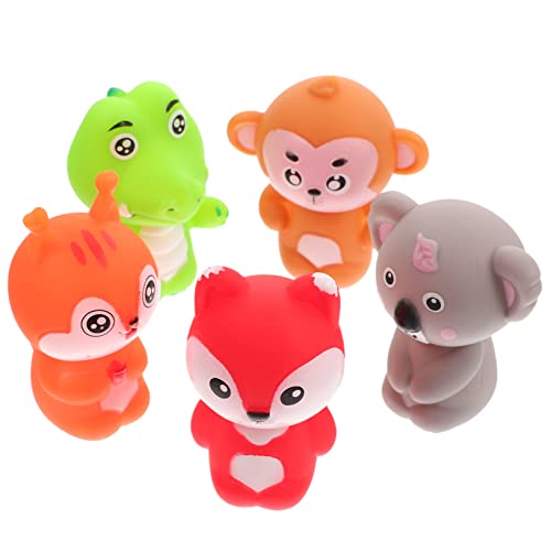 KONTONTY 5st Tierische Fingerpuppe Lustige Fingerpuppen Hand-fingerpuppen Interaktives Große Fingerpuppen Zum Geschichtenerzählen Fingerpuppenspielzeug PVC von KONTONTY