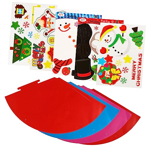 KONTONTY 5st Weihnachts Mütze Diy-kits Diy-bastelsets Lustige Kegelhüte Spaß -partyhüte Kindermütze Selber Machen Weihnachtsmütze Verblassende Diy-materialien -partyhut Papier von KONTONTY