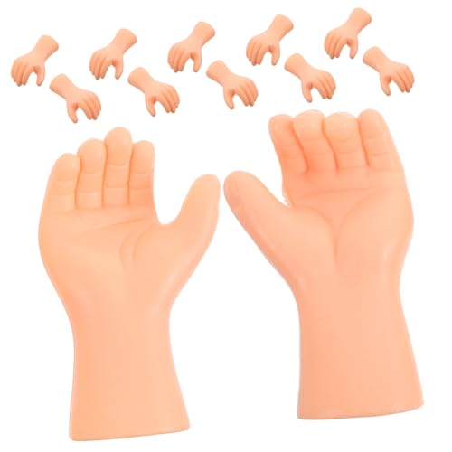 KONTONTY 6 Paare Miniatur Puppenhände Kunststoff Ersatzteile für DIY Puppenherstellung Realistische Kleine Hände Bastelzubehör für Kreative Figuren Herstellung KONTONTY 6 Paare Miniatur Puppenhände Kunststoff Ersatzteile für DIY Puppenherstellung Realistische Kleine Hände Bastelzubehör für Kreative Figuren Herstellung von KONTONTY