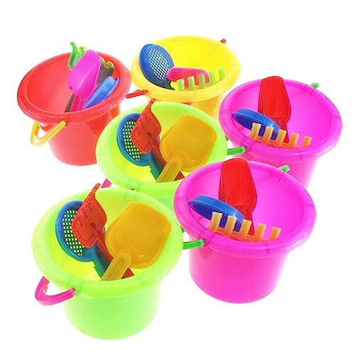 KONTONTY 6 Sätze Strandspielset für Beach Toys for sandspielzeug Strand Eimer Sand Toys for sandspielzeug Strand Strandspielzeug Sandspielzeug für von KONTONTY