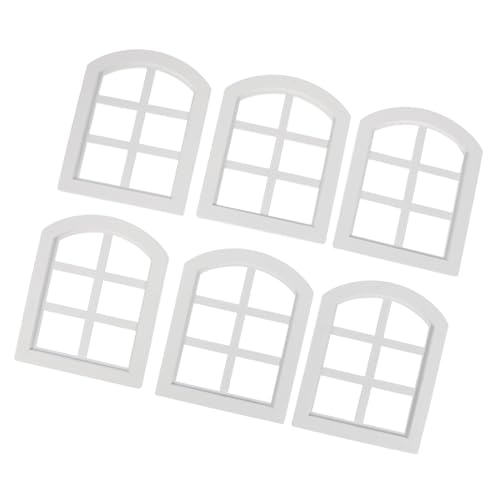 KONTONTY 6 Stück Miniatur Fensterrahmen mit Elegantem Design für Realistische Puppenhausdekoration und DIY-projekte KONTONTY 6 Stück Miniatur Fensterrahmen mit Elegantem Design für Realistische Puppenhausdekoration und DIY-projekte von KONTONTY