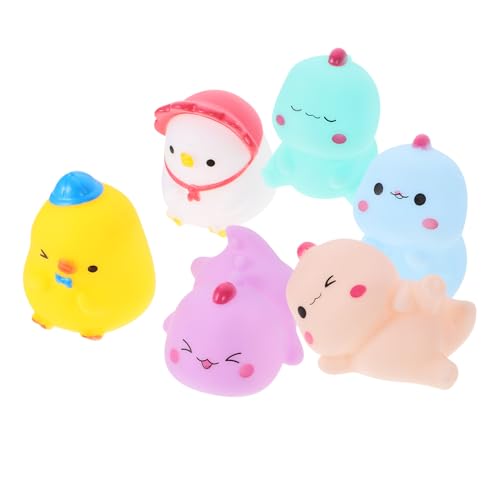 KONTONTY 6 Stück Teiliges Badespielzeug Set Weiche Quietschetiere Niedlichen Tierformen Sicher und Kompakt für Junge Mädchen für Badewanne und Dusche Fördert und Muskelfähigkeiten bei KONTONTY 6 Stück Teiliges Badespielzeug Set Weiche Quietschetiere Niedlichen Tierformen Sicher und Kompakt für Junge Mädchen für Badewanne und Dusche Fördert und Muskelfähigkeiten bei von KONTONTY