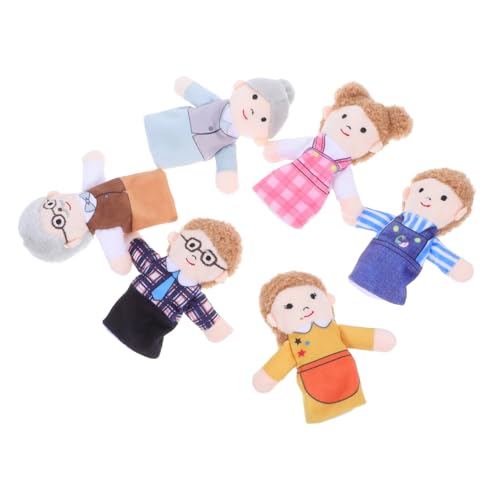 KONTONTY 6 Stück Teiliges Familien Fingerpuppen aus Weichem Plüsch für Geschichtenerzählen Rollenspiel und Eltern Junge Mädchen Interaktion Fördert Kreativität und Spielerisches Lernen KONTONTY 6 Stück Teiliges Familien Fingerpuppen aus Weichem Plüsch für Geschichtenerzählen Rollenspiel und Eltern Junge Mädchen Interaktion Fördert Kreativität und Spielerisches Lernen von KONTONTY