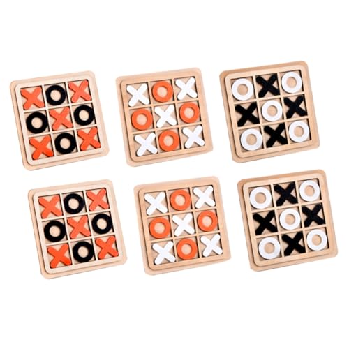 KONTONTY 6 Stück Teiliges Holz Spielset für Sicherer Rand Kompakt und Leicht Fördert Logisches und Kreatives als Familienspiel und Partybrettspiel KONTONTY 6 Stück Teiliges Holz Spielset für Sicherer Rand Kompakt und Leicht Fördert Logisches und Kreatives als Familienspiel und Partybrettspiel von KONTONTY