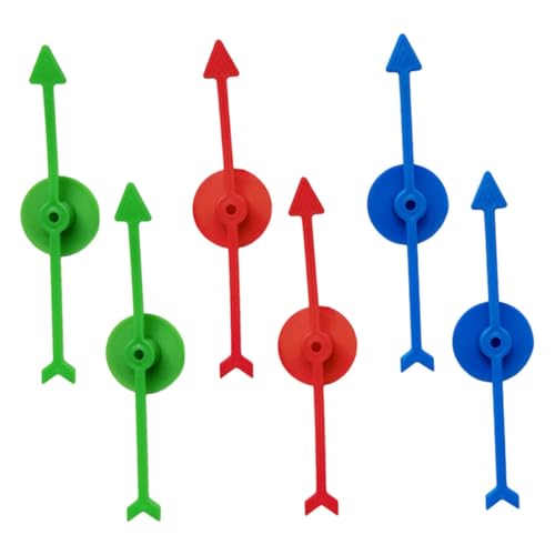 KONTONTY 6 Stück Teiliges Kunststoff Pfeile Spielzeiger in Farben Leicht Drehbar und Vielseitig für Brettspiele DIY Unterricht Party Game Props Praktische Drehpfeile für Interaktives Spiel KONTONTY 6 Stück Teiliges Kunststoff Pfeile Spielzeiger in Farben Leicht Drehbar und Vielseitig für Brettspiele DIY Unterricht Party Game Props Praktische Drehpfeile für Interaktives Spiel von KONTONTY