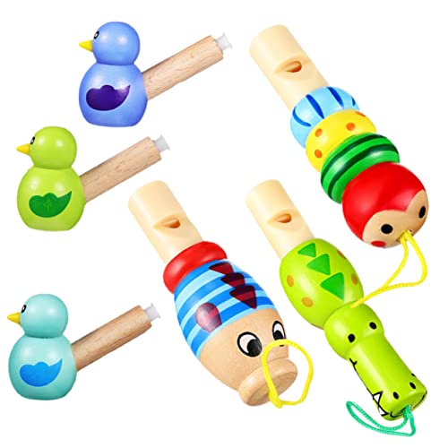 KONTONTY 6St Cartoon-Vogelpfeife Plüsch Pfeife Musical holzspielzeug party für kinderspielzeug Party-Requisite für Partypfeifen PVC von KONTONTY