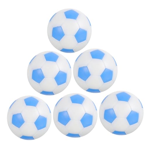 KONTONTY 6St Mini-Fußball Spiel plastikball kunststoffball Offizielle Tischfußballkugeln Tischfußballplatte Foosball Table Tischfußballbälle Bälle für Tischkicker Tischfußbälle Sky-Blue von KONTONTY