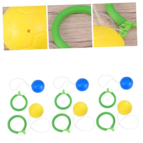 KONTONTY 6St Sprungring Sprungball Turnen fitnessgeräte draußen kinderknallzeug Toys Sprungbälle für Pool-Party-Bälle Springender Ball Flummi PVC von KONTONTY