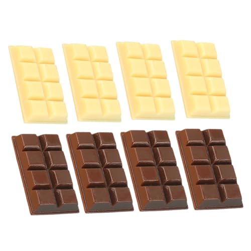 KONTONTY 8 Stück Schokoladen Ornamente Gefälschtes Schokoladenmodell Tisch Schokoladenmodell Multifunktional Interessantes Schokoladendekor Multifunktionales Schokoladenmodell von KONTONTY