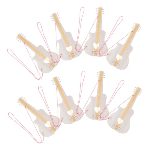 KONTONTY 8stücke Holz-Gitarren-Ausschnitte Für Basteln Unvollendete Gitarren-Formen Aus Holz DIY-Musikinstrument-Ornamente Zum Bemalen Und Dekorieren Für Junge Mädchen KONTONTY 8stücke Holz-Gitarren-Ausschnitte Für Basteln Unvollendete Gitarren-Formen Aus Holz DIY-Musikinstrument-Ornamente Zum Bemalen Und Dekorieren Für Junge Mädchen von KONTONTY