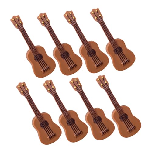 KONTONTY 8 Stück Teiliges Mini Gitarren Modell Miniatur Musikinstrumente für Puppenhaus Dekoration DIY Zubehör Realistische Kleine Gitarren Requisiten Langlebig und Dekorativ KONTONTY 8 Stück Teiliges Mini Gitarren Modell Miniatur Musikinstrumente für Puppenhaus Dekoration DIY Zubehör Realistische Kleine Gitarren Requisiten Langlebig und Dekorativ von KONTONTY