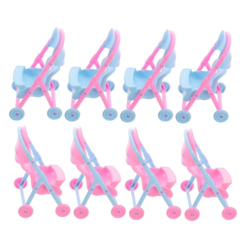 KONTONTY 8 Stück Teiliges Mini Puppenwagen Detailgetreuer Leichter Kunststoff-Kinderwagen Realistisches für Rollenspiele Kompakt und Tragbar für Puppenhaus Spielspaß KONTONTY 8 Stück Teiliges Mini Puppenwagen Detailgetreuer Leichter Kunststoff-Kinderwagen Realistisches für Rollenspiele Kompakt und Tragbar für Puppenhaus Spielspaß von KONTONTY