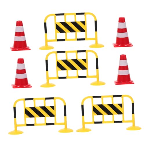 KONTONTY 8 Stück Teiliges Miniatur Straßensperren aus Bunte Verkehrsabsperrungen und Leitkegel für Pädagogisches Verkehrssicherheitsspielzeug Leicht Tragbar Lernspielzeug für KONTONTY 8 Stück Teiliges Miniatur Straßensperren aus Bunte Verkehrsabsperrungen und Leitkegel für Pädagogisches Verkehrssicherheitsspielzeug Leicht Tragbar Lernspielzeug für von KONTONTY