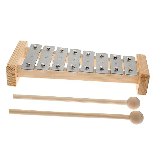 KONTONTY 8 Ton Primärfarben Aluminiumplatte Spielzeug Für Musikspielzeug Musikspielzeug Kinderspielzeug Kindermusikinstrument Schlaginstrument Spielzeug Für Kleinkinder Aus Holz von KONTONTY