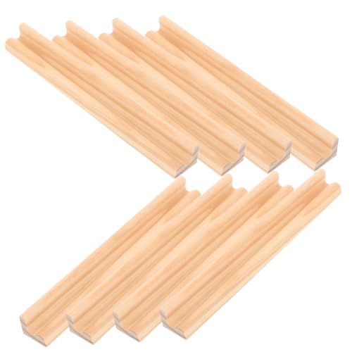 KONTONTY Versorgung Holzständer 8 stücke Domino Tabletts Brief Karten Basis Domino Zubehör Holz Anzeige Basis Domino Rack von KONTONTY