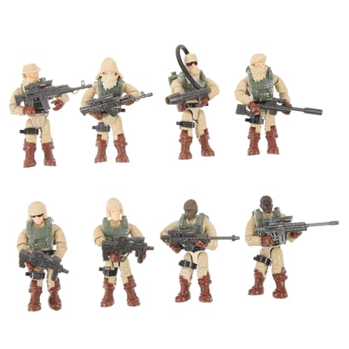 KONTONTY 8st Miniatur-soldatenfiguren Spielzeug Für Soldaten Kleine Modelle Spielset Spielzeug Soldaten-actionfiguren Kleines Soldatenmodell Spielzeug Für Spezialeinheiten Minifigur Plastik von KONTONTY